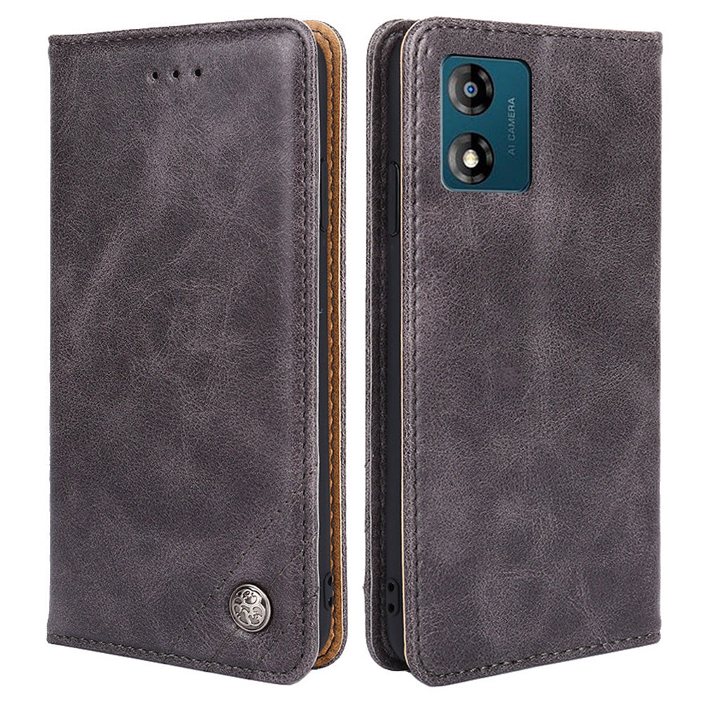 For Motorola Moto E13 4G Triangle Stitching Line PU Leather Wallet Shockproof Cover Foldable Stand Phone Case For Motorola Moto E13 4G Triangle Stitching Line PU Leather Wallet Shockproof Cover Foldable Stand Phone Case